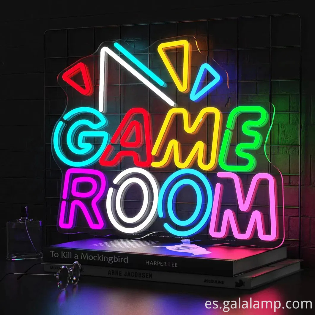 Vibrante letrero de neón LED para divertidas celebraciones de cumpleaños